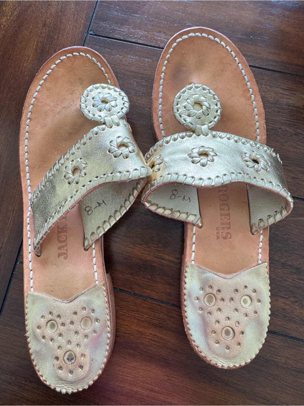 Jack Rogers silver women’s size 8 Sandals